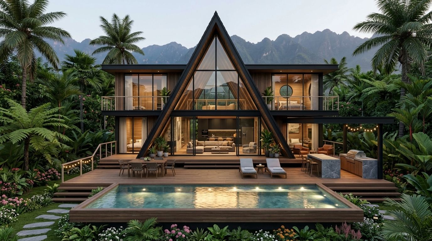 Casa Cedro, vista exterior
